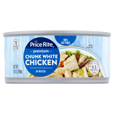 Price Rite Premium Chunk White Chicken in Water, 10 oz