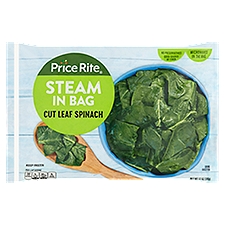 Price Rite Cut Leaf Spinach, Steam in Bag, 12 Ounce