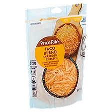 Price Rite Shredded Cheese Taco Blend, 8 Ounce