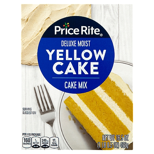 Price Rite Deluxe Moist Yellow Cake Mix, 16.5 oz