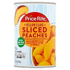 Price Rite Peaches, Yellow Cling Sliced, 15 Ounce