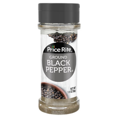 Price Rite Ground Black Pepper, 1.9 oz