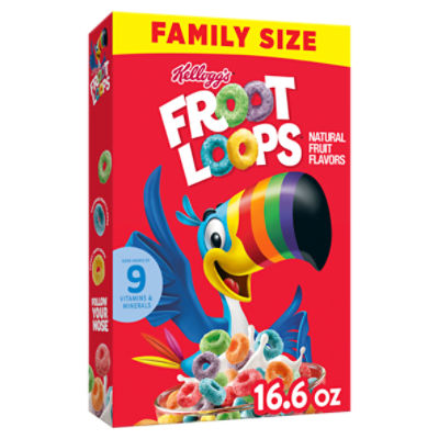 Kellogg's Froot Loops Original Breakfast Cereal, 16.6 oz