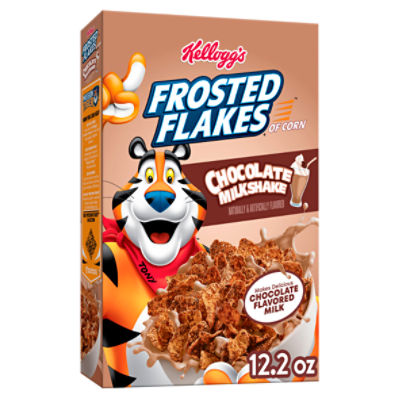Kellogg's Frosted Flakes Chocolate Milkshake Breakfast Cereal, 12.2 oz