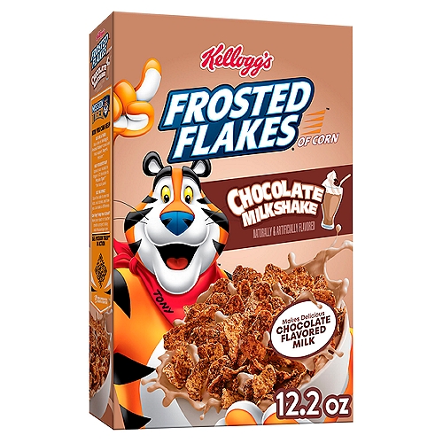 Kellogg's Frosted Flakes Chocolate Milkshake Breakfast Cereal, 12.2 oz