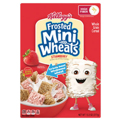 Kellogg's Frosted Mini Wheats Strawberry Whole Grain Cereal, 13.3 oz