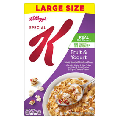 Kellogg's Special K Fruit and Yogurt Breakfast Cereal, Family Breakfast, 17.1 oz Box