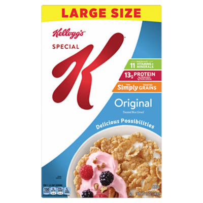 Kellogg's Special K Original Breakfast Cereal, Family Breakfast, 12 oz Box