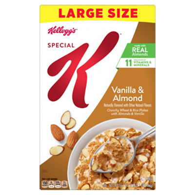 Kellogg's Special K Vanilla and Almond Breakfast Cereal, Fiber Cereal, 16.1 oz Box