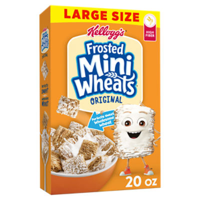 Kellogg's Frosted Mini-Wheats Original Breakfast Cereal, Kids Cereal, 20 oz Box