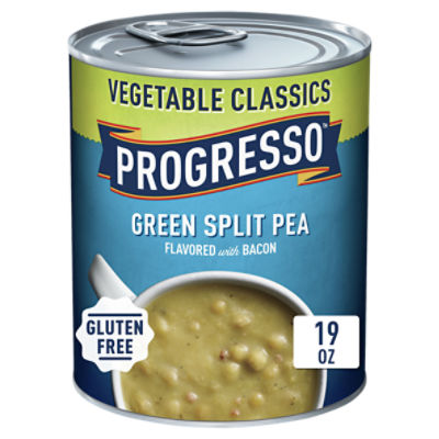 Progresso Vegetable Classics Green Split Pea Flavored with Bacon Soup, 19 oz