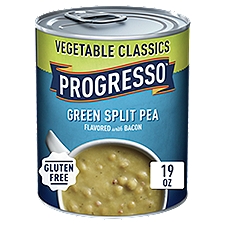 Progresso Vegetable Classics Green Split Pea Flavored with Bacon Soup, 19 oz, 19 Ounce