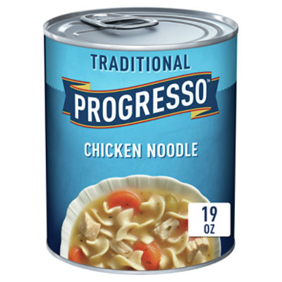 Progresso Traditional Chicken Noodle Soup, 19 oz, 19 Ounce