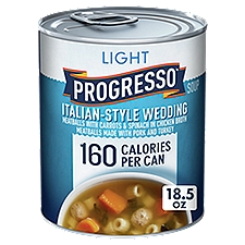 Progresso Light Italian-Style Wedding Soup, 18.5 oz, 18.5 Ounce