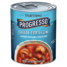Progresso Traditional Cheese Tortellini in Garden Vegetable Tomato, Soup, 18.5 Ounce