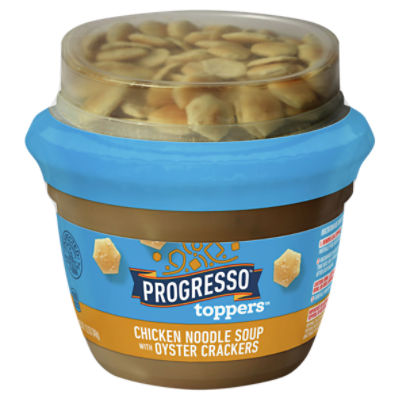 Progresso Toppers Chicken Noodle Soup with Oyster Crackers, 12.2 oz