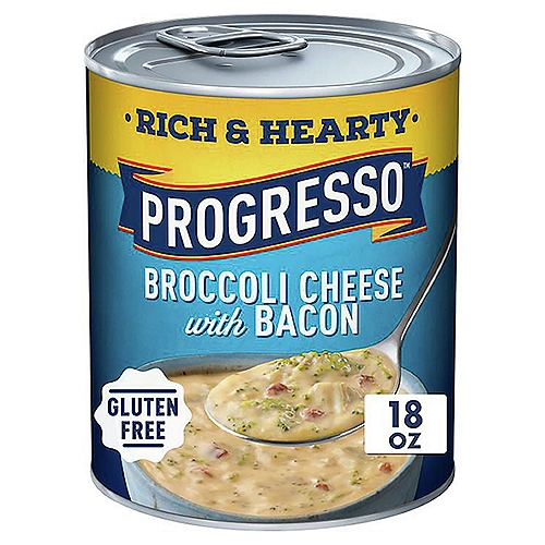 Progresso Rich & Hearty Broccoli Cheese with Bacon Soup, 18 oz