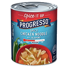 Progresso Soup, Medium Spicy Chicken Noodle with Jalapeño, 18.5 Ounce