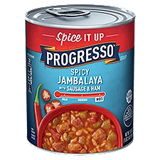 Progresso Soup, Hot Spicy Jambalaya with Sausage & Ham, 18.5 Ounce