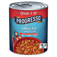 Progresso Hot Spicy Jambalaya with Sausage & Ham Soup, 18.5 oz