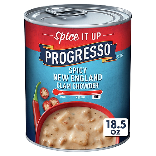 Progresso Spicy New England Clam Chowder Soup, 18.5 oz