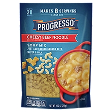 PROGRESSO Cheesy Beef Noodle Soup Mix Family Size, 10.2