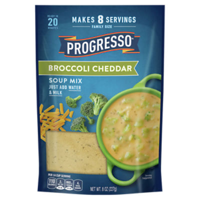 PROGRESSO Broccoli Cheddar Soup Mix Family Size, 8 oz