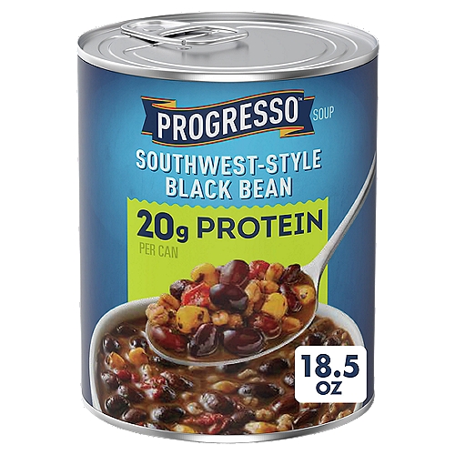 Progresso Protein Southwest-Style Black Bean Soup, 18.5 oz