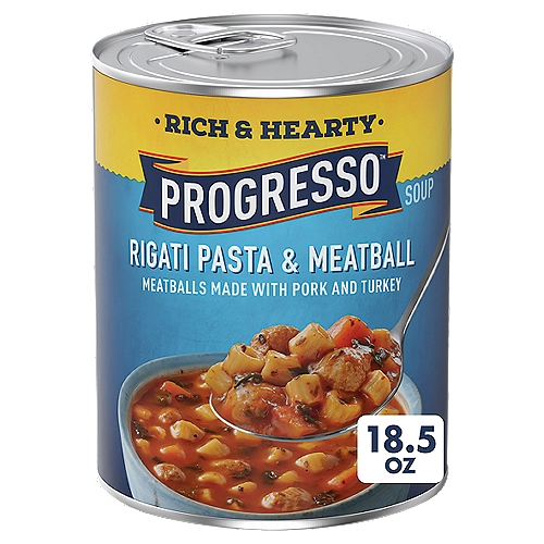 Progresso Rigati Pasta & Meatball Soup, 18.5 oz