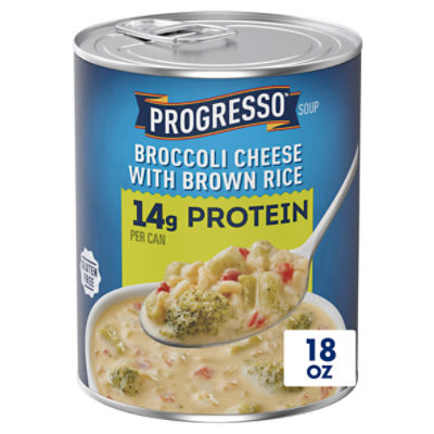 Progresso Broccoli Cheese with Brown Rice Soup, 18 oz