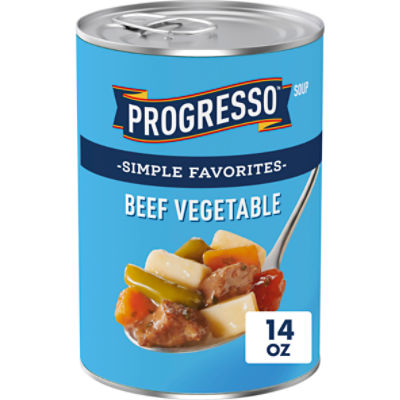 Progresso Beef Vegetable Soup, 14 oz, 14 Ounce
