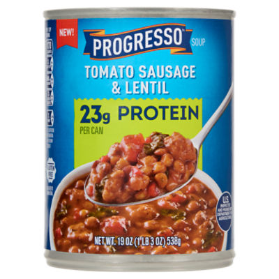 Progresso Tomato Sausage & Lentil Soup, 19 oz