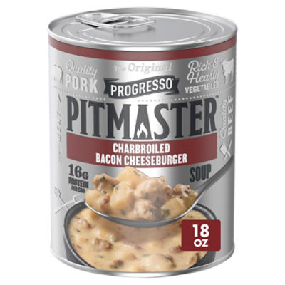 Progresso Pitmaster The Original Charbroiled Bacon Cheeseburger Soup, 18 oz
