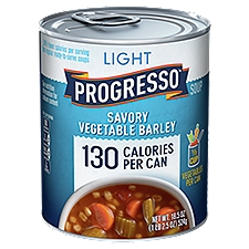 Progresso Light Savory Vegetable Barley, Soup, 18.5 Ounce