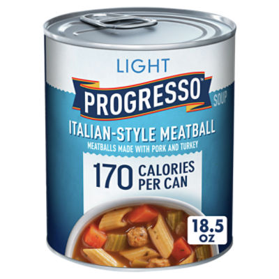 Progresso Light Italian-Style Meatball Soup, 18.5 oz, 18.5 Ounce