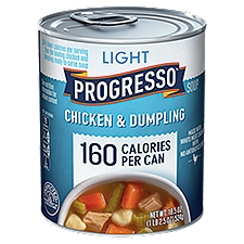 Progresso Light Chicken & Dumpling, Soup, 18.5 Ounce
