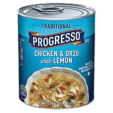 Progresso Traditional Chicken & Orzo with Lemon Soup, 18.5 Ounce