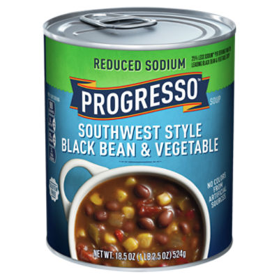 Progresso Reduced Sodium Southwest Style Black Bean & Vegetable, Soup