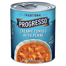 Progresso Soup, Traditional Creamy Tomato with Penne, 18.5 Ounce
