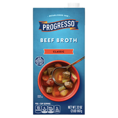 Progresso Classic Beef Broth, 32 oz