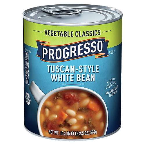 Progresso Vegetable Classics Tuscan-Style White Bean Soup, 18.5 oz