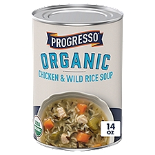 Progresso Organic Chicken & Wild Rice Soup, 14 oz