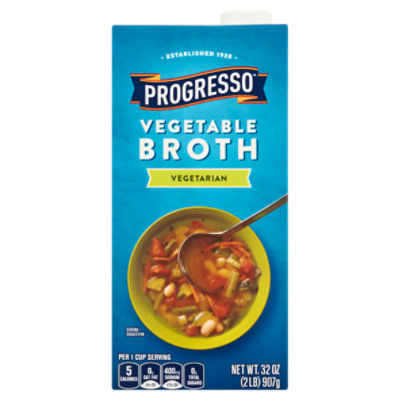 Progresso Vegetarian Vegetable Broth, 32 oz