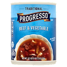Progresso Traditional Beef & Vegetable, Soup, 18.5 Ounce