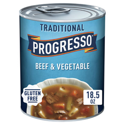 Progresso Traditional Beef & Vegetable Soup, 18.5 oz ShopRite