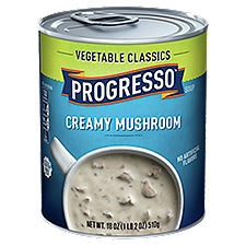 Progresso Vegetable Classics Creamy Mushroom, Soup, 18 Ounce