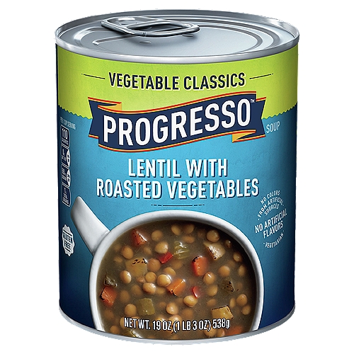 Progresso Vegetable Classics Lentil with Roasted Vegetables Soup, 19 oz