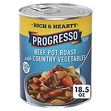 Progresso Rich & Hearty Beef Pot Roast with Country Vegetables Soup, 18.5 oz
