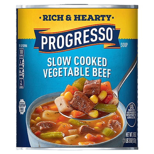 PROGRESSO Slow Cooked Vegetable Beef Soup, 19 oz