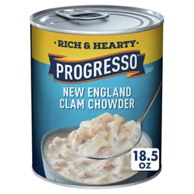 Progresso Rich & Hearty New England Clam Chowder Soup, 18.5 oz Price Rite